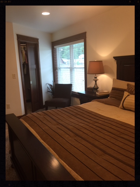 Model bedroom at Nathan Hill Estates